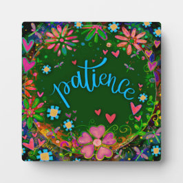 Motivatie bloemenharten geduld inspirativiteit fotoplaat