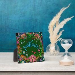 Motivatie bloemenharten geduld inspirativiteit fotoplaat