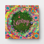 Motivatie bloemharten stimuleren inspiratie fotoplaat (Voorkant)