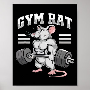 Motivatie Bodybuilding Gewichtheffen Kleding Gy Poster