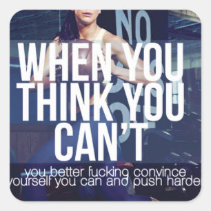 Motivatie Bodybuilding Gym Sticker