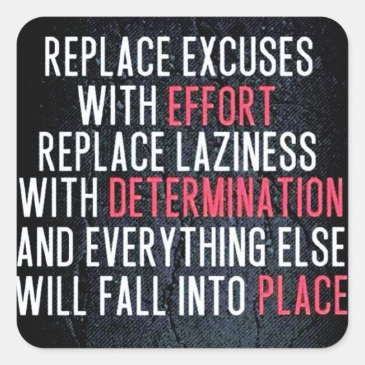 Motivatie Bodybuilding Gym Sticker (Voorkant)