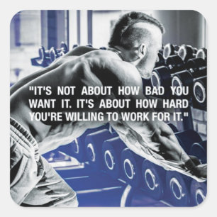 Motivatie Bodybuilding Gym Sticker