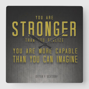 Motivatie Bodybuilding Gym Vierkante Klok