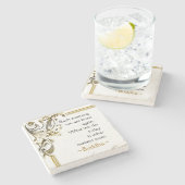 Motivatie Boeddha-prijsopgave Stenen Onderzetter (Zijkant)