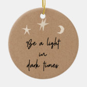 Motivatie Boho Stars Moon Stocking Stuffer Keramisch Ornament (Voorkant)