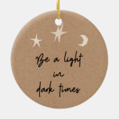 Motivatie Boho Stars Moon Stocking Stuffer Keramisch Ornament (Achterkant)