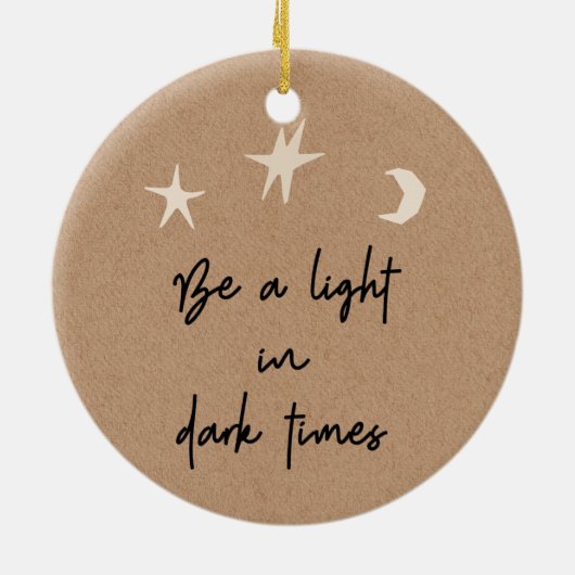 Motivatie Boho Stars Moon Stocking Stuffer Keramisch Ornament (Achterkant)