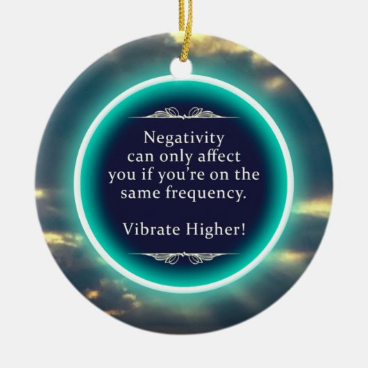 Motivatie boomversiering keramisch ornament (Voorkant)