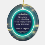 Motivatie boomversiering keramisch ornament (Links)