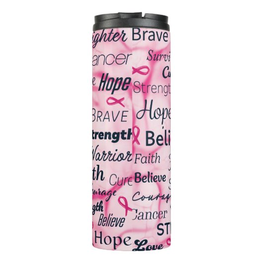 Motivatie Borstkanker Thermosbeker (Achterkant)