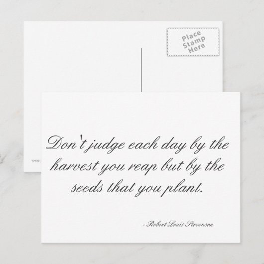 Motivatie Briefkaart over het leven (Voorkant / Achterkant)