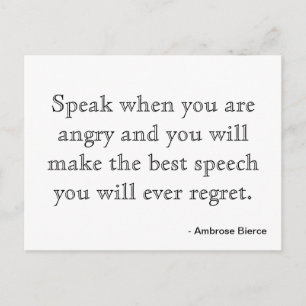 Motivatie briefkaart - Woede