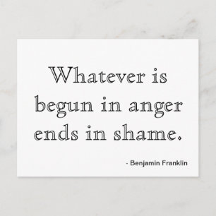 Motivatie briefkaart - Woede