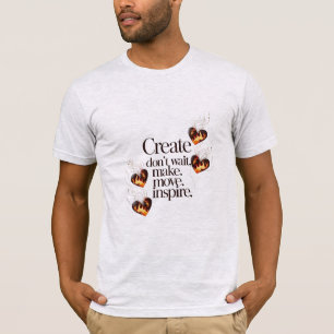 Motivatie bronzen kunst op Bella + Canvas Premium T-shirt