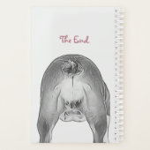 Motivatie buldog zwarte witte roze foto planner (Achterkant)