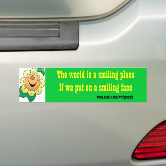motivatie bumperstickerwereld bumpersticker (Op auto)