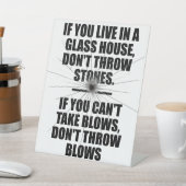 Motivatie bureauteken reclamebord met voetstuk (Insitu)