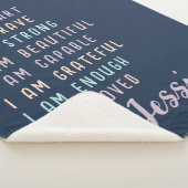 Motivatie cadeau voor tiener meisje gepersonalisee sherpa deken (3/4)