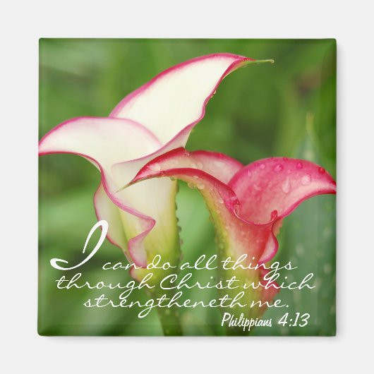 Motivatie Calla Lily Magnet (Voorkant)
