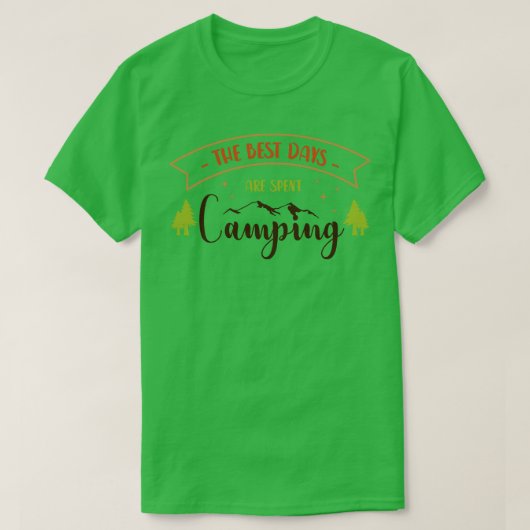 Motivatie Camping T-shirt (Design voorkant)