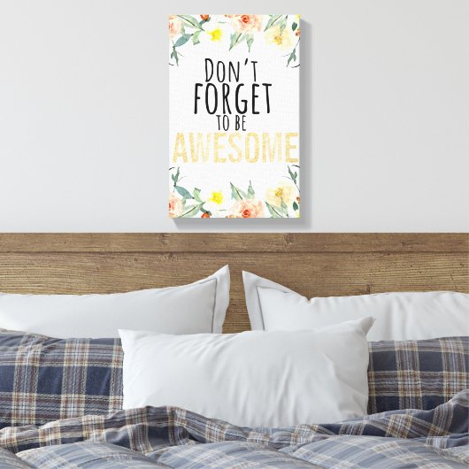 Motivatie Canvas Afdruk (Insitu (Slaapkamer))