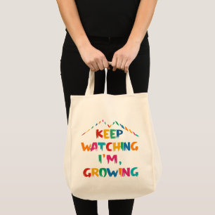 Motivatie Canvas tas – kleurrijke groeiquote