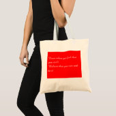 Motivatie canvas tassen (Voorkant (product))