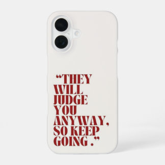 Motivatie Casual telefoonhoes iPhone 16 Hoesje