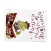Motivatie Charles Dickens Quote Waterverf Croc Magneet (Horizontaal)