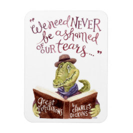 Motivatie Charles Dickens Quote Waterverf Croc Magneet