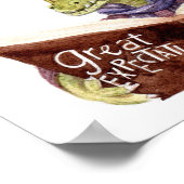 Motivatie Charles Dickens Quote Waterverf Croc Poster (Hoek)