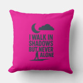 Motivatie Christelijk kussen - 'I Walk in Shadows (Voorkant)
