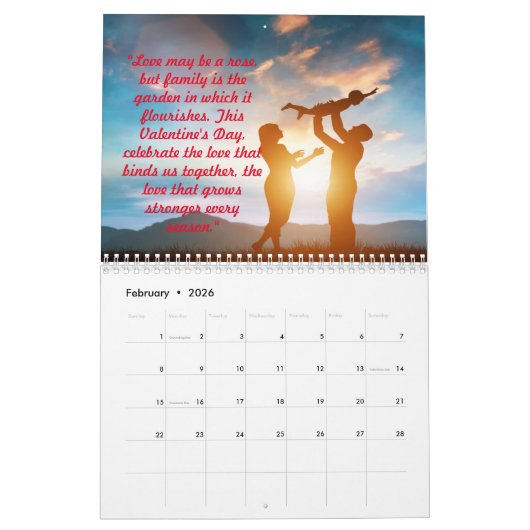 MOTIVATIE CITAAT 2024 FAMILIE KALENDER (Feb 2026)