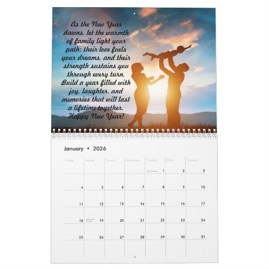 MOTIVATIE CITAAT 2024 FAMILIE KALENDER (Jan 2026)