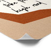 Motivatie Citaat Abstracte Modern Boho Poster (Hoek)