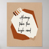 Motivatie Citaat Abstracte Modern Boho Poster (Voorkant)