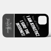Motivatie citaat: Athletic Internet surfer! Case-Mate iPhone Case (Achterkant (horizontaal))