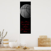 Motivatie Citaat Basketball Deuren Poster (Keuken)