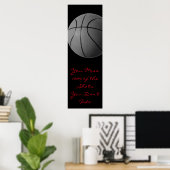 Motivatie Citaat Basketball Deuren Poster (Thuiskantoor)