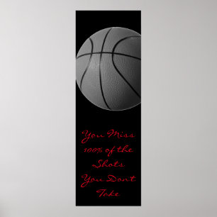 Motivatie Citaat Basketball Deuren Poster