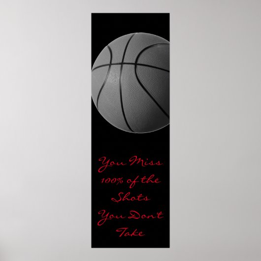 Motivatie Citaat Basketball Deuren Poster (Voorkant)