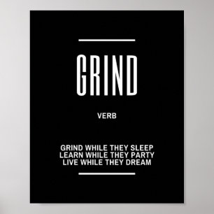 Motivatie citaat bij slijpen poster
