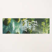 Motivatie citaat blauw stroom als waterbos yogamat (Voorkant (horizontaal))