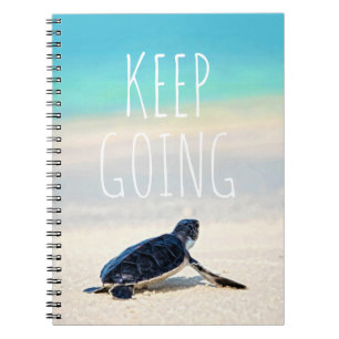 Motivatie Citaat blijft Turtle Beach Notitieboek