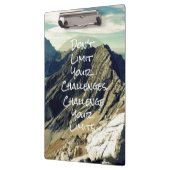 Motivatie citaat: Daag uw grenzen uit Klembord (Links)