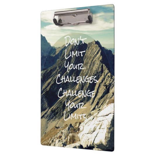 Motivatie citaat: Daag uw grenzen uit Klembord (Links)