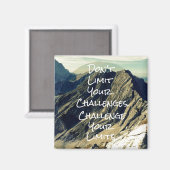 Motivatie citaat: Daag uw grenzen uit Magneet (Voorkant / Achterkant)