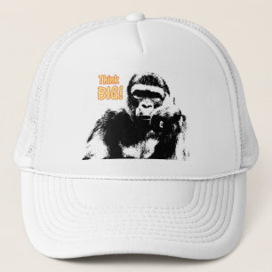 Motivatie citaat Elegant Moderne Pop Art Gorilla Trucker Pet