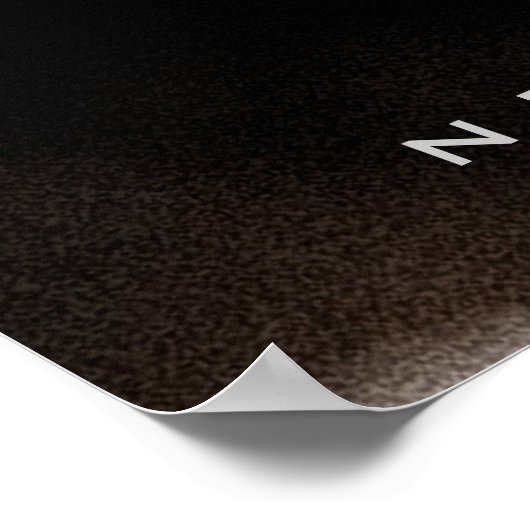 Motivatie Citaat geeft Basketball Poster nooit op (Hoek)